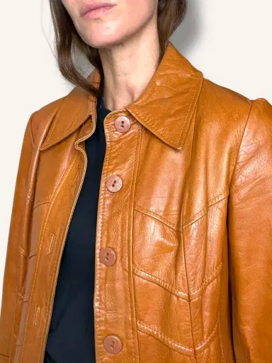 Jen Wonders Studio 70's Leather Coat | Thumbnail 8 Jen Wonders Studio 70's Leather Coat | Thumbnail 8