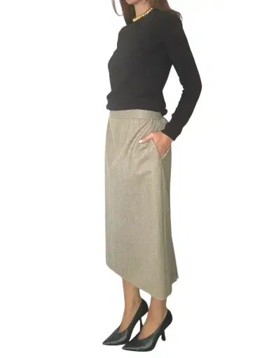Jen Wonders Studio Taupe Pencil Skirt | Thumbnail 1 Jen Wonders Studio Taupe Pencil Skirt | Thumbnail 1