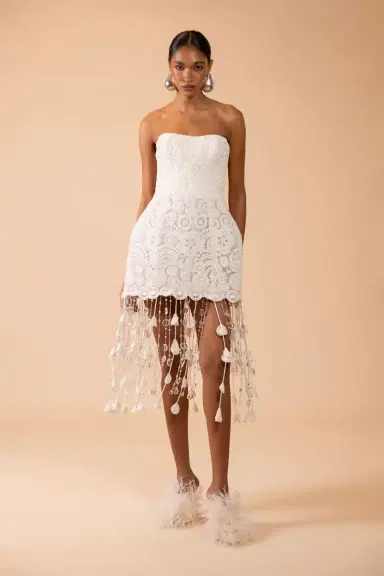 PatBo GAL EMBROIDERY FRINGE MINI DRESS (RUNWAY) | Thumbnail 2 PatBo GAL EMBROIDERY FRINGE MINI DRESS (RUNWAY) | Thumbnail 2