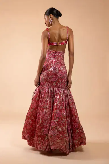 PatBo PEONY SEQUIN PRINTED MAXI SKIRT (RUNWAY) | Thumbnail 6 PatBo PEONY SEQUIN PRINTED MAXI SKIRT (RUNWAY) | Thumbnail 6