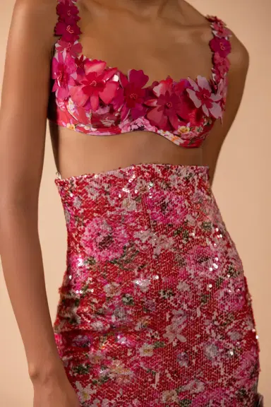 PatBo PEONY SEQUIN PRINTED TOP (RUNWAY) | Thumbnail 3 PatBo PEONY SEQUIN PRINTED TOP (RUNWAY) | Thumbnail 3