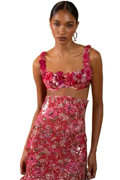 PatBo PEONY SEQUIN PRINTED TOP (RUNWAY) | Thumbnail 1 PatBo PEONY SEQUIN PRINTED TOP (RUNWAY) | Thumbnail 1