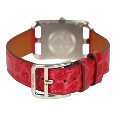 HERMÈS Pre-owned Hermes Cape Cod Watch Large Braise Shiny Alligator Steel Hardware & Diamonds | Thumbnail 7 HERMÈS Pre-owned Hermes Cape Cod Watch Large Braise Shiny Alligator Steel Hardware & Diamonds | Thumbnail 7