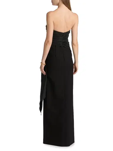 Cinq à Sept Women's Baltra Hardware-Accented Strapless Gown - Black | Thumbnail 5 Cinq à Sept Women's Baltra Hardware-Accented Strapless Gown - Black | Thumbnail 5