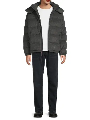 Polo Ralph Lauren Men's Brushed Wool-Blend Puffer Jacket | Thumbnail 2 Polo Ralph Lauren Men's Brushed Wool-Blend Puffer Jacket | Thumbnail 2