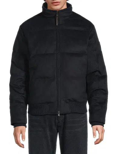 Polo Ralph Lauren Men's Brushed Wool-Blend Down Jacket - Collection Navy | Thumbnail 3 Polo Ralph Lauren Men's Brushed Wool-Blend Down Jacket - Collection Navy | Thumbnail 3