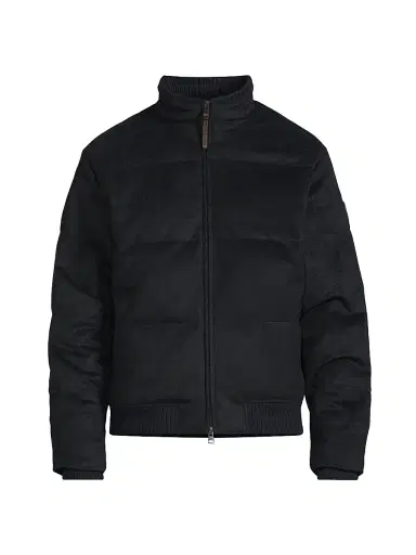 Polo Ralph Lauren Men's Brushed Wool-Blend Down Jacket - Collection Navy | Thumbnail 1 Polo Ralph Lauren Men's Brushed Wool-Blend Down Jacket - Collection Navy | Thumbnail 1