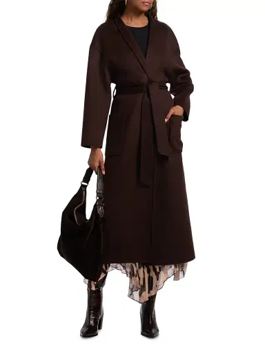 Ba&sh Women's Kate Wrap Wool-Blend Coat | Thumbnail 3 Ba&sh Women's Kate Wrap Wool-Blend Coat | Thumbnail 3