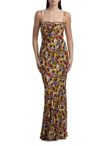 Saloni Women's Renee Slip Maxi Dress - Astilbe Rouge | Thumbnail 3 Saloni Women's Renee Slip Maxi Dress - Astilbe Rouge | Thumbnail 3