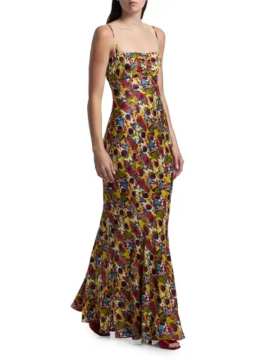 Saloni Women's Renee Slip Maxi Dress - Astilbe Rouge | Thumbnail 4 Saloni Women's Renee Slip Maxi Dress - Astilbe Rouge | Thumbnail 4