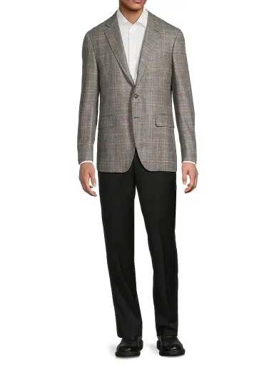 Canali Men's Kei Regular-Fit Wool Sport Coat - Light Grey | Thumbnail 2 Canali Men's Kei Regular-Fit Wool Sport Coat - Light Grey | Thumbnail 2