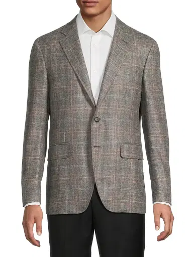 Canali Men's Kei Regular-Fit Wool Sport Coat - Light Grey | Thumbnail 3 Canali Men's Kei Regular-Fit Wool Sport Coat - Light Grey | Thumbnail 3