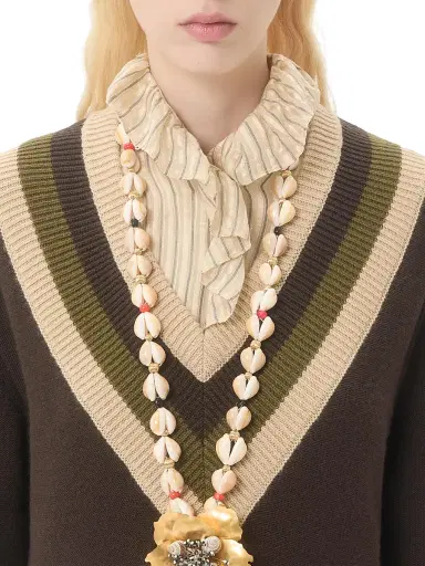 Valentino Garavani Women's Wool Sweater - Dark Fudge Beige | Thumbnail 5 Valentino Garavani Women's Wool Sweater - Dark Fudge Beige | Thumbnail 5