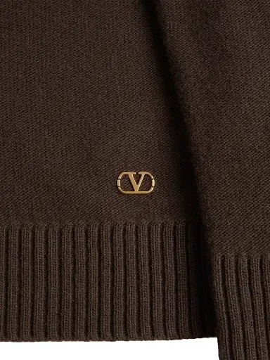 Valentino Garavani Women's Wool Sweater - Dark Fudge Beige | Thumbnail 6 Valentino Garavani Women's Wool Sweater - Dark Fudge Beige | Thumbnail 6