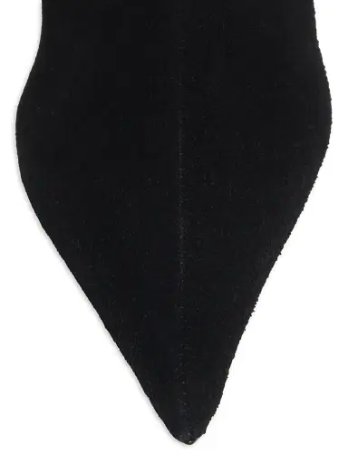 Schutz Women's Beatrix Suede Foldover Boots - Black | Thumbnail 4 Schutz Women's Beatrix Suede Foldover Boots - Black | Thumbnail 4