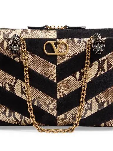 Valentino Garavani Women's Panthea Shoulder Bag with Chevron Motif | Thumbnail 7 Valentino Garavani Women's Panthea Shoulder Bag with Chevron Motif | Thumbnail 7