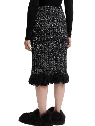 Moncler Women's Skirt in Wool Blend - Black | Thumbnail 3 Moncler Women's Skirt in Wool Blend - Black | Thumbnail 3