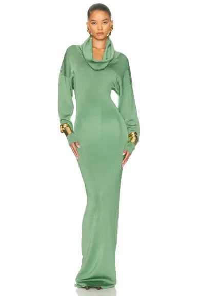 Helsa Emmalynn Cowl Shine Gown | Thumbnail 4 Helsa Emmalynn Cowl Shine Gown | Thumbnail 4