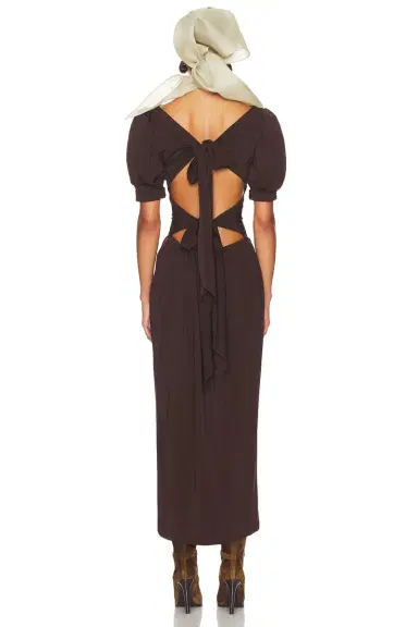 Helsa The Simone Tie Back Jersey Dress | Thumbnail 5 Helsa The Simone Tie Back Jersey Dress | Thumbnail 5