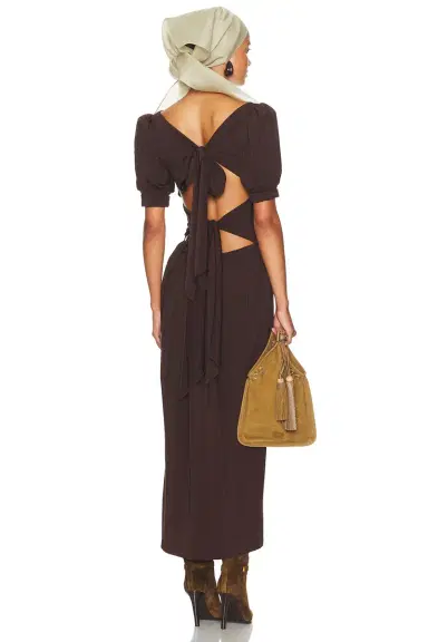 Helsa The Simone Tie Back Jersey Dress | Thumbnail 6 Helsa The Simone Tie Back Jersey Dress | Thumbnail 6