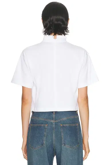 Alaïa Cropped T-Shirt | Thumbnail 3 Alaïa Cropped T-Shirt | Thumbnail 3