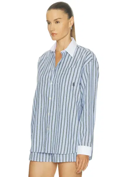 Sporty & Rich Oversized Button Down Top | Thumbnail 2 Sporty & Rich Oversized Button Down Top | Thumbnail 2