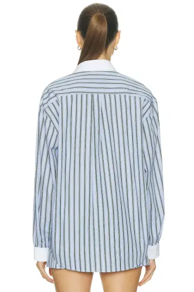 Sporty & Rich Oversized Button Down Top | Thumbnail 3 Sporty & Rich Oversized Button Down Top | Thumbnail 3