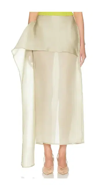 Helsa The Silk Gazar Skirt With Drape | Thumbnail 1 Helsa The Silk Gazar Skirt With Drape | Thumbnail 1