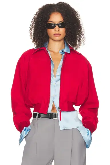 Helsa The Suede Zip Bomber | Thumbnail 2 Helsa The Suede Zip Bomber | Thumbnail 2