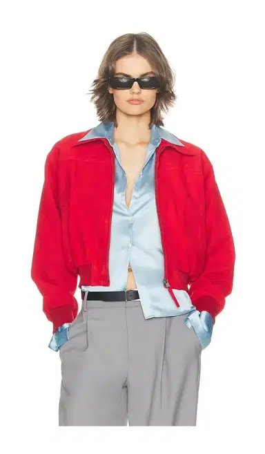 Helsa The Suede Zip Bomber | Thumbnail 6 Helsa The Suede Zip Bomber | Thumbnail 6