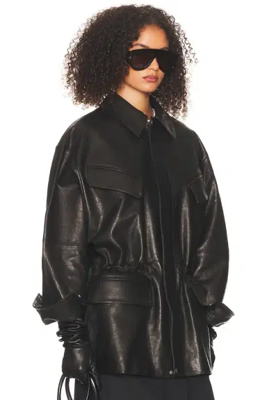 Helsa The Peplum Leather Moto Jacket | Thumbnail 5 Helsa The Peplum Leather Moto Jacket | Thumbnail 5