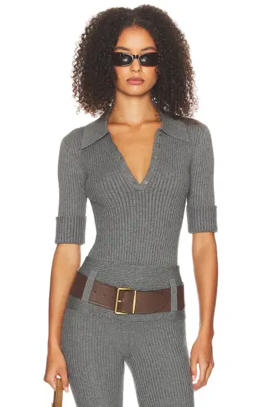 Helsa Devora Polo Bodysuit | Thumbnail 3 Helsa Devora Polo Bodysuit | Thumbnail 3
