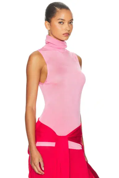 Helsa Arlena Sleveeveless Turtleneck | Thumbnail 4 Helsa Arlena Sleveeveless Turtleneck | Thumbnail 4
