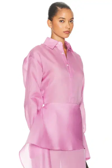 Helsa The Silk Gazar Shirt | Thumbnail 2 Helsa The Silk Gazar Shirt | Thumbnail 2