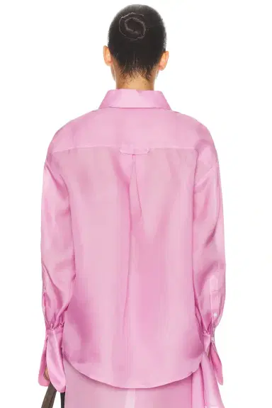 Helsa The Silk Gazar Shirt | Thumbnail 3 Helsa The Silk Gazar Shirt | Thumbnail 3