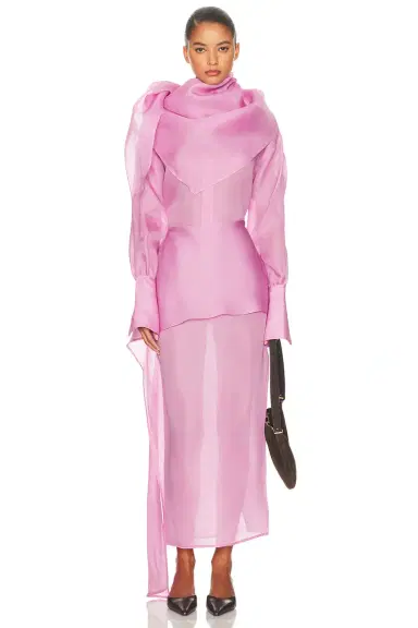 Helsa The Silk Gazar Shirt | Thumbnail 4 Helsa The Silk Gazar Shirt | Thumbnail 4
