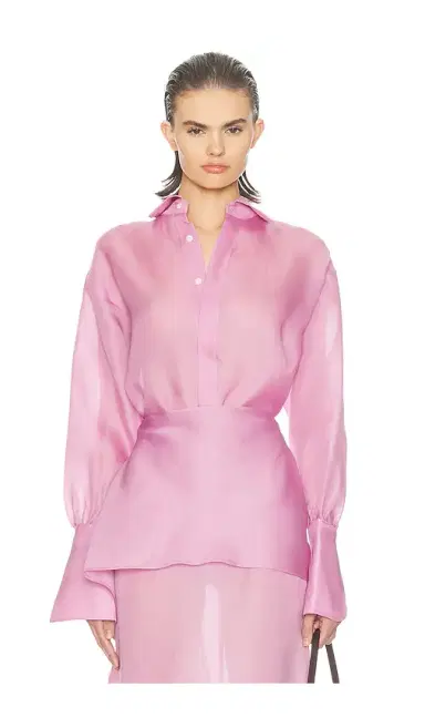 Helsa The Silk Gazar Shirt | Thumbnail 5 Helsa The Silk Gazar Shirt | Thumbnail 5