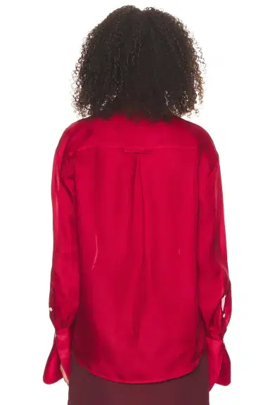 Helsa The Silk Gazar Shirt | Thumbnail 3 Helsa The Silk Gazar Shirt | Thumbnail 3