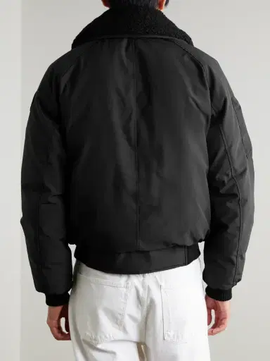 Canada Goose Chilliwack Recycled Wool-Blend Fleece and Shell Down Bomber Jacket - Men | Thumbnail 4 Canada Goose Chilliwack Recycled Wool-Blend Fleece and Shell Down Bomber Jacket - Men | Thumbnail 4
