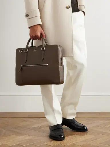 Smythson Full-Grain Leather Briefcase - Men | Thumbnail 6 Smythson Full-Grain Leather Briefcase - Men | Thumbnail 6