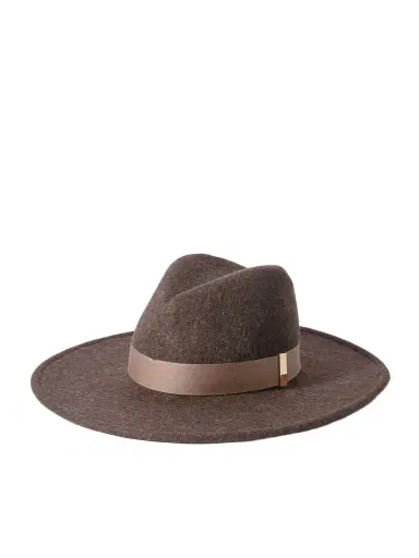 Gigi Burris Jeanne Embellished Satin-trimmed Wool And Cotton-blend Felt Fedora | Thumbnail 1 Gigi Burris Jeanne Embellished Satin-trimmed Wool And Cotton-blend Felt Fedora | Thumbnail 1