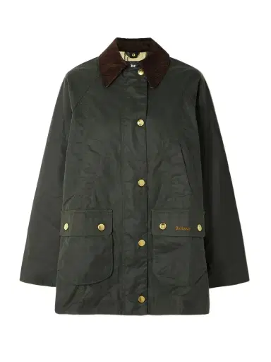 Barbour Beadnell Corduroy-trimmed Waxed-cotton Jacket | Thumbnail 1 Barbour Beadnell Corduroy-trimmed Waxed-cotton Jacket | Thumbnail 1