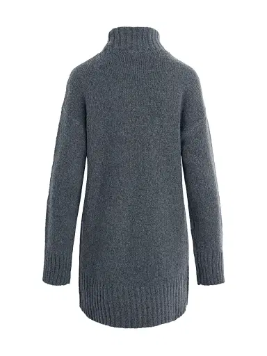 Favorite Daughter Women's The St. James Wool-Blend Turtleneck Minidress - London Fog - Size XL | Thumbnail 3 Favorite Daughter Women's The St. James Wool-Blend Turtleneck Minidress - London Fog - Size XL | Thumbnail 3
