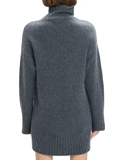 Favorite Daughter Women's The St. James Wool-Blend Turtleneck Minidress - London Fog - Size XL | Thumbnail 6 Favorite Daughter Women's The St. James Wool-Blend Turtleneck Minidress - London Fog - Size XL | Thumbnail 6