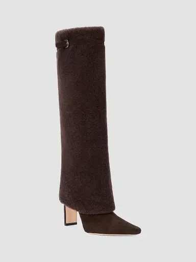 Staud Women's Wally 90MM Shearling Foldover Boots | Thumbnail 2 Staud Women's Wally 90MM Shearling Foldover Boots | Thumbnail 2