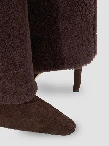 Staud Women's Wally 90MM Shearling Foldover Boots | Thumbnail 4 Staud Women's Wally 90MM Shearling Foldover Boots | Thumbnail 4