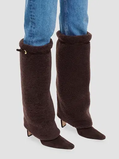 Staud Women's Wally 90MM Shearling Foldover Boots | Thumbnail 7 Staud Women's Wally 90MM Shearling Foldover Boots | Thumbnail 7