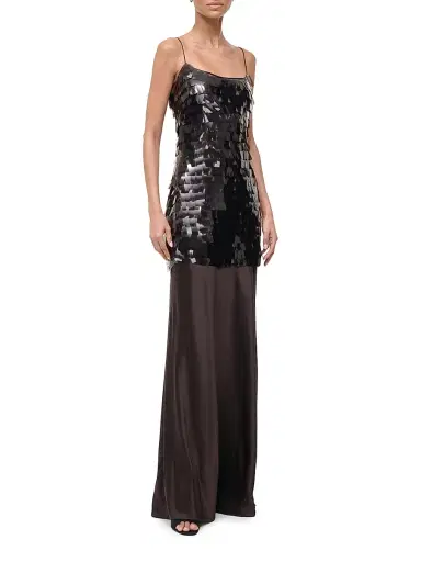 Staud Women's Mesa Sequin Maxi Dress - Earth | Thumbnail 3 Staud Women's Mesa Sequin Maxi Dress - Earth | Thumbnail 3