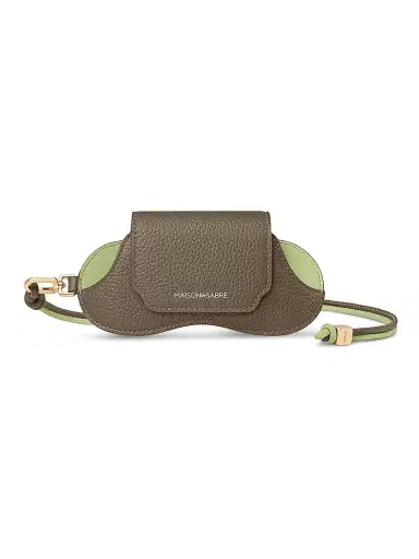 MAISON de SABRÉ Women's Leather Sunglasses Sling Case - Cashmere Clay | Thumbnail 1 MAISON de SABRÉ Women's Leather Sunglasses Sling Case - Cashmere Clay | Thumbnail 1
