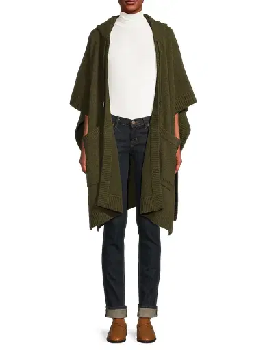 Burberry Women's St. Rosie Wool-Cashmere Cape - Shale | Thumbnail 3 Burberry Women's St. Rosie Wool-Cashmere Cape - Shale | Thumbnail 3